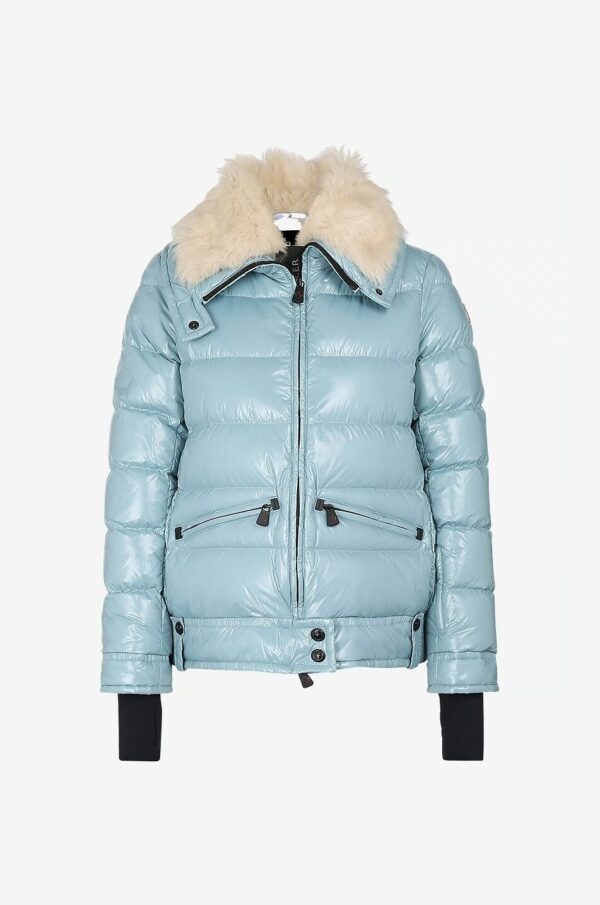 Moncler BADYFUR Nylon Down Jacket Green