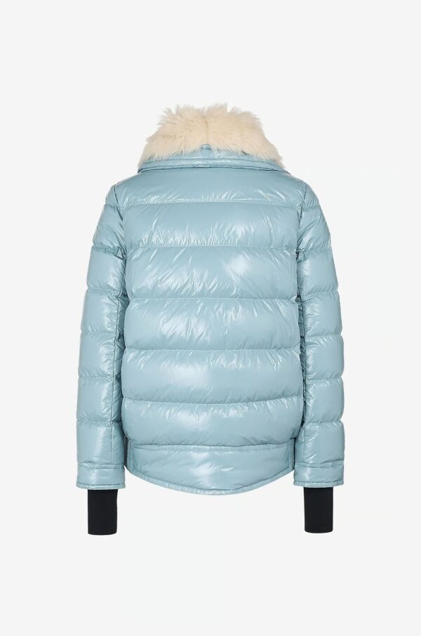 Moncler BADYFUR Nylon Down Jacket Green - Image 2