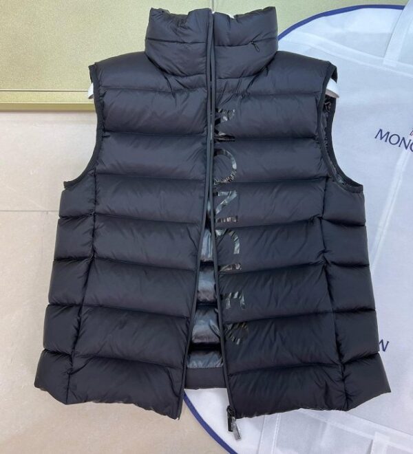 Moncler Down Gilet – Lightweight Sleeveless Quilted Vest with Zip Closure | 90% Premium Goose Down" - Image 4